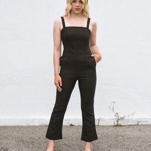 HARLY JAE Bardot Black Jumpsuit M